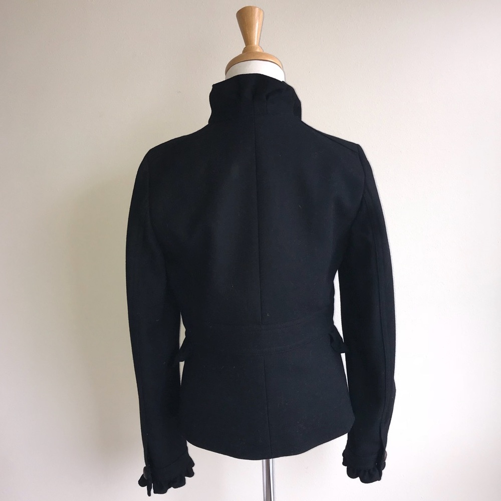 J. Crew Factory Ruffle Wool Jacket - Picture 4 of 7
